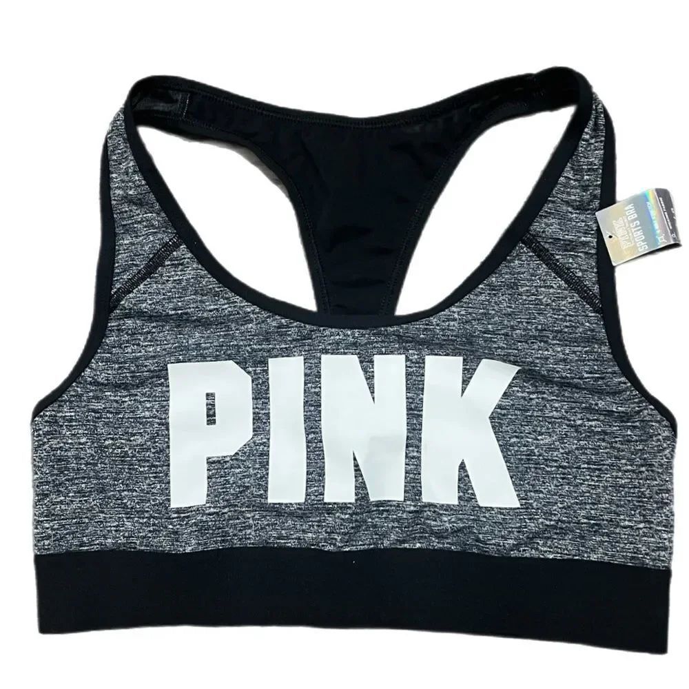 Victorias Secret Pink Ultimate Unlined sport bra gray Large